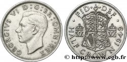 VEREINIGTEN KÖNIGREICH 1/2 Crown Georges VI / écu 1949