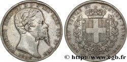 ITALIE - ROYAUME DE SARDAIGNE 5 Lire Victor Emmanuel II 1850 Gênes