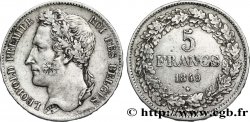 BELGIQUE 5 Francs Léopold Ier tranche position A 1849