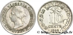 CEYLON 10 Cents Victoria 1899 