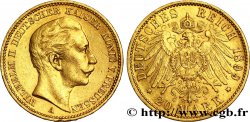 ALEMANIA - PRUSIA 20 Mark royaume de Prusse Guillaume II / aigle héraldique 1899 Berlin