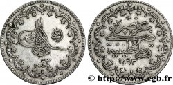 TURQUIE 10 Kurush au nom de Abdul Hamid II AH1293 an 33 1907 Constantinople
