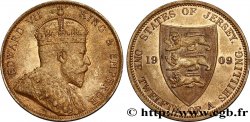 JERSEY 1/12 Shilling Edouard VII / armes du Baillage de Jersey 1909