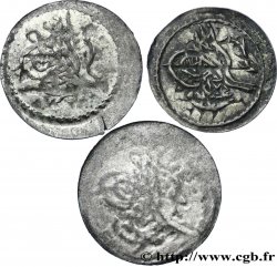 TURKEY Lot de 3 pièces de 1 Para frappe au nom de Mahmud II AH1223  n.d Constantinople