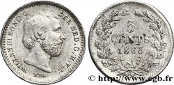 NETHERLANDS 5 Cents William III 1863 Utrecht