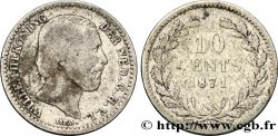 NETHERLANDS 10 Cents Guillaume III 1871 Utrecht