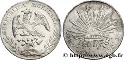 MEXICO 8 Reales Aigle / bonnet phrygien sur soleil 1890 Zacatecas - Zs