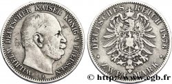 GERMANIA - PRUSSIA 2 Mark royaume de Prusse Guillaume Ier, 1e type / aigle héraldique 1876 Berlin