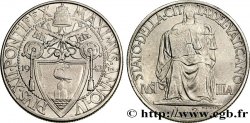 VATICAN AND PAPAL STATES 2 Lire armes du Vatican, pontificat de Pie XII an IV / allégorie de la justice 1942 
