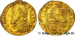SPANISCHE NIEDERLANDE - GRAFSCHAFT HOLLAND - PHILIPP. II VON SPANIEN 1/2 Réal n.d. Dordrecht