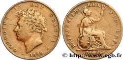 ROYAUME-UNI 1/2 Penny Georges IV / Britannia 1826