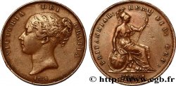 REGNO UNITO 1 Penny Victoria “tête jeune” 1851 