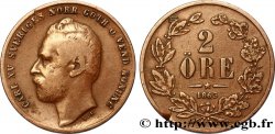 SUÈDE 2 Ore Charles XV 1863