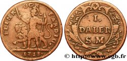 SUÈDE 1 Daler au nom de Charles XII 1718