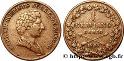 SUÈDE 1 Skilling Banco Charles XIV 1837