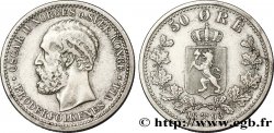 NORVÈGE 50 Ore Oscar II 1893