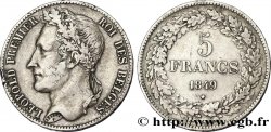 BELGIUM 5 Francs Léopold Ier tranche A 1849 