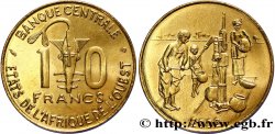 ÉTATS DE L AFRIQUE DE L OUEST (BCEAO) 10 Francs BCEAO masque / villageois au puit 2002 Paris SPL
