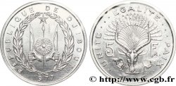 DJIBOUTI Essai de 5 Francs emblème / antilope 1977 Paris
