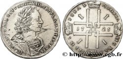 RUSSIA 1 Rouble Pierre Ier le Grand 1723 Moscou