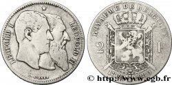 BÉLGICA 2 Francs 50e anniversaire de l’indépendance 1880 