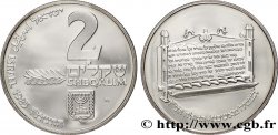 ISRAËL 2 Sheqalim Proof Hanukka - Lampe Ashkenaze 1985 