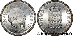 MONACO 10 Francs Charles III / écu couronné 1966 Paris