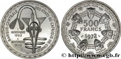 WEST AFRICAN STATES (BCEAO) 500 Francs masque / blason des différents états 1972 Paris