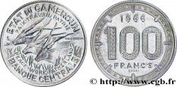 CAMEROON Essai 100 Francs Etat du Cameroun, commémoration de l’indépendance, antilopes 1966 Paris