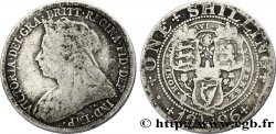 ROYAUME-UNI 1 Shilling Victoria vieille tête 1896