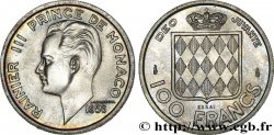 MONACO Essai de 100 Francs argent Rainier III 1956 Paris