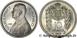 MONACO Essai de 10 Francs Turin Louis II 1945 Paris