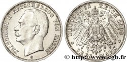 DEUTSCHLAND - BADEN 3 Mark Frédéric II grand-duc de Bade 1908 Karlsruhe