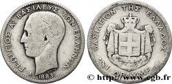 GRÈCE 1 Drachme Georges Ier 1883 Paris