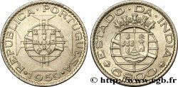 INDE PORTUGAISE 6 Escudos emblème du Portugal / emblème de l’État portugais de l Inde 1959 