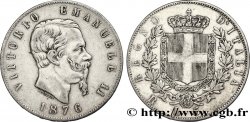 ITALIE 5 Lire Victor Emmanuel II 1876 Rome
