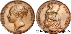 ROYAUME-UNI 1 Penny Victoria “tête jeune” 1855