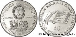 ARGENTINE 5 Pesos emblèmes / convention constituante du 25 mai 1994 1994