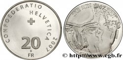 SUISSE 20 Francs 100e anniversaire de la Banque nationale suisse, le compositeur Arthur Honegger 2007 Berne - B