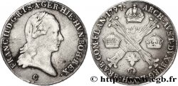 BELGIQUE - PAYS-BAS AUTRICHIENS 1/4 Kronenthaler Lombardie François II d’Autriche 1797 Prague