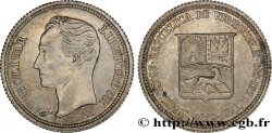 VENEZUELA 25 Centimos emblème / Simon Bolivar 1960 Paris