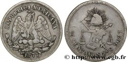 MEXIQUE 25 Centavos aigle 1877 Zacatecas