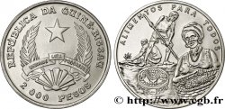 GUINEA-BISSAU 2000 Pesos 50e anniversaire de la FAO : emblème / travaux agricoles 1995 