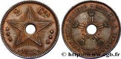 KONGO-FREISTAAT 2 Centimes monograme de Léopold II 1888 
