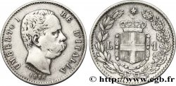 ITALIA 1 Lire Humbert Ier 1886 Rome - R