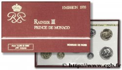 MONACO série FDC (1, 5, 10 et 20 Centimes, 1/2, 1, 5, 10 et 50 Francs) 1976 Paris