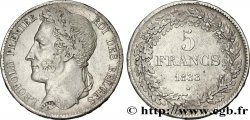 BELGIQUE 5 Francs Léopold Ier tranche B 1833