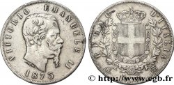 ITALIE 5 Lire Victor Emmanuel II 1873 Milan