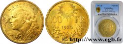 SUISSE - CONFEDERATION Essai de 100 Francs  Vreneli  1925 Berne