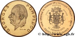 GABUN Essai de 5.000 Francs , visite du président Georges Pompidou 1971